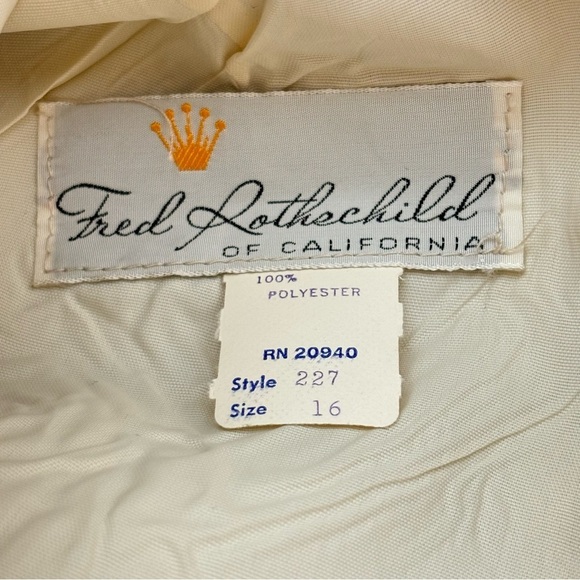 Vintage Fred Rothschild Of California A-Line Fit & Flare Midi Dress Size 16 - Picture 9 of 10